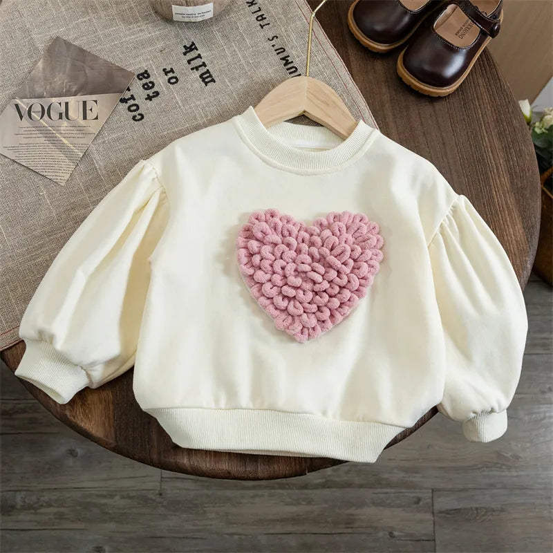 Love in 3D Baby Girls Sweater